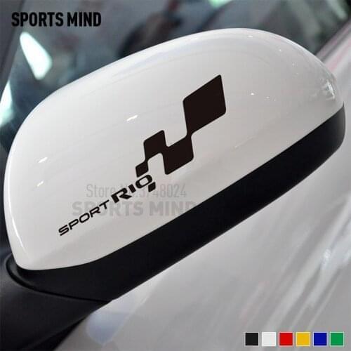 1 Pair Vinyl Car Styling For Kia Rio K2 Accessories Rear View Mirror Car Stickers Decals Automobiles