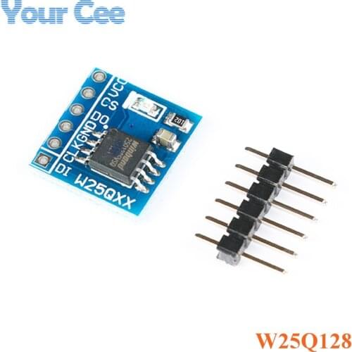 1pc W25Q128 NorFlash Storage Module 128Mbit Flash SPI Interface Control Module