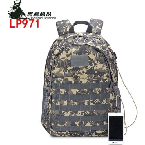 Chicken eating three pack outdoor cycling military fans Camouflage backpack tactical Sports Backpack