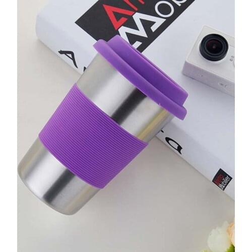 500ml Stemless Wine Mug 5 Colors Vacuum Insulated Stainless Steel Wine Glasses Travel Beer Cup