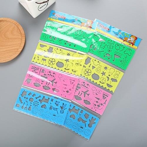 4 pcs Creative Childrens Multifunctional Wisdom and Variable Rules Cute Student Stationery Drawing Practice Painting