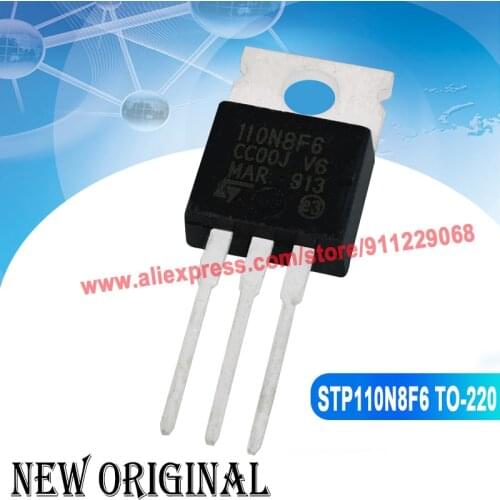 5 Pieces) STP12NM50 P12NM50 TO-220 550V 12A / 160N75F3 STP160N75F3 75V 120A / 110N8F6 STP110N8F6 100V 67A TO-220