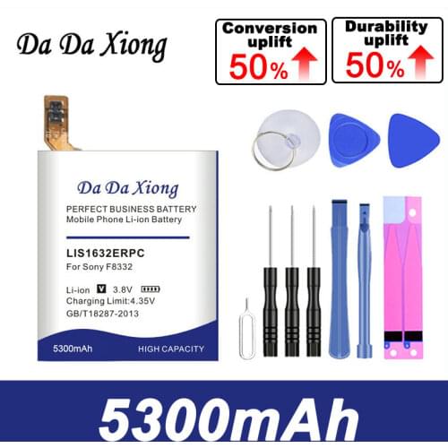 DaDa Xiong 5000mAh LIS1632ERPC Battery for Sony Xperia XZ Dual Sim F8332 XZs F8331