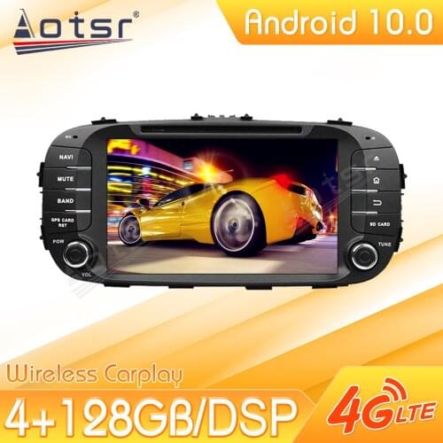 128G Android Car Multimedia Stereo Player For KIA Soul 2014-2019 Tape Radio Recorder Video Auto GPS Navi Head Unit No 2Din 2 Din