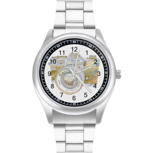 Map Quartz Watch Promotion Simple Wrist Watch Stainless Woman Spring Photo Wristwatch