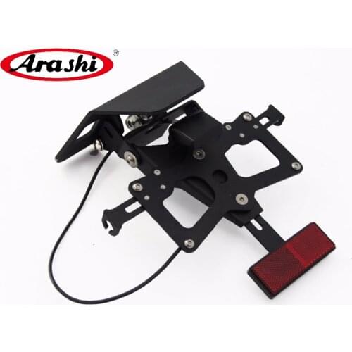 Arashi License Plate Frame Holder Support For Yamaha MT09 MT 09 FZ-09 FZ 09 14-16 Rear Tail Tidy Fender with LED Running Light