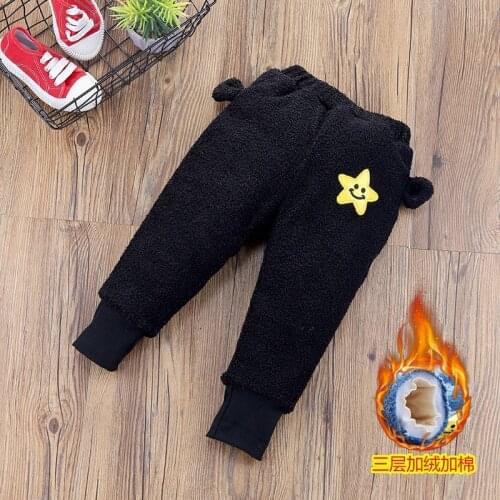 Kids Pants Winter Warm Sports Pants Baby Boys Girls Pants Newborn Baby Trousers Plus Thick Velvet Long Pants Children Legging