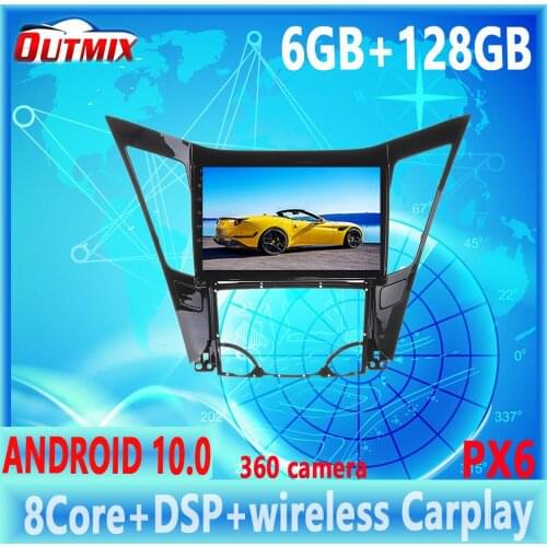For Hyundai tucson 2006-2013 GPS Radio Navigation Player PX6 6G+128G Android10. 0 Car DVD Stereo Multimedia Recorder Head Unit