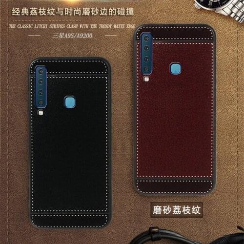 For Samsung A9S Case A9200 6.3" Black Red Blue Pink Brown 5 Style Fashion Mobile Phone Soft Silicone Samsung Galaxy A9S Cover