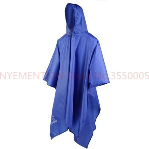 3 in 1 Waterproof Raincoat Outdoor Travel Rain Poncho Jackets Backpack Rain Cover with Carry Bag 20PCS