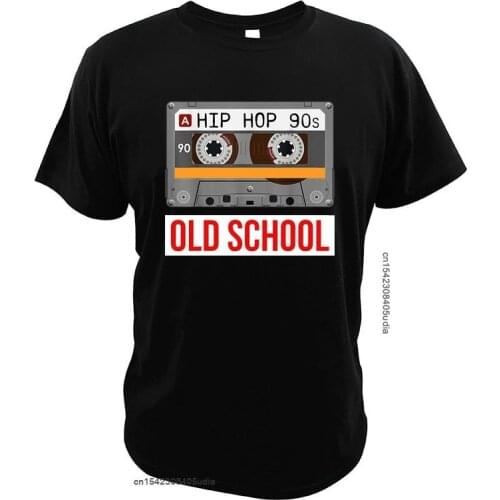 Old School T Shirt A Hip Hop 90s Cassettes Tshirt Eu Size High Quality Pure Breathable Cotton T-Shirt