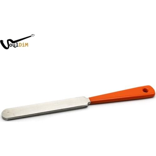 Guitar Fret Wire Crowning Fretwire Sanding File Luthier Tool Stainless Steel Dual Cutting Edge Chrome