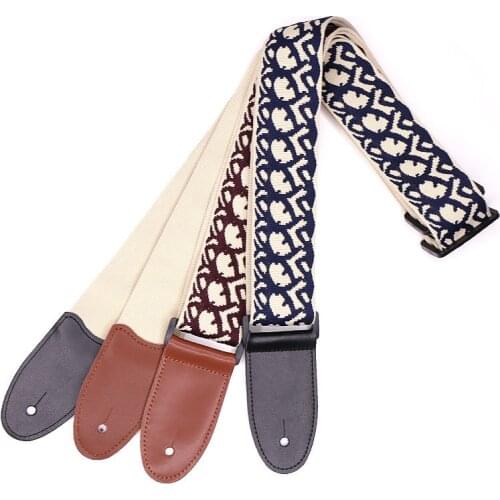 Cotton Embroidery Cotton Guitar Strap Electric Guitar Acoustic Guitar Folk Guitar Bass Strap
