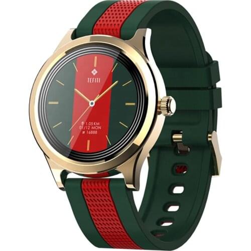 IP68 Round 1.28 Inch IPS Color Touch Screen E6 Health Heart Rate Sleep Monitoring Smart Bracelet Watch