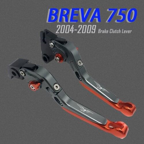 For Moto Guzzi BREVA 750 Classic Stornello Stone Special Custom Motorcycle CNC Aluminum Folding Extendable Brake Clutch Levers