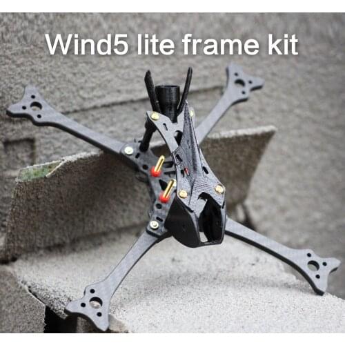 HGLRC Wind5 Lite True-X 208mm Carbon Fiber FPV Frame Kits 5mm Arm for RC FPV Racing Freestyle 5inch Drones DIY Parts
