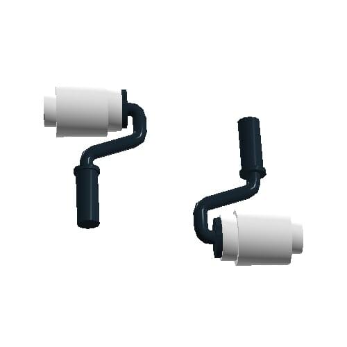 [MOC Hub] 8PCS Paint Roller Building Blocks Compatible Major Brand Kids Toys 12885 3062 Early Learning Education Gifts