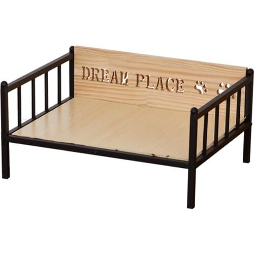 Pet bed dog bed cage kennel cat litter bed wrought iron bed dog bed detachable bed kennel mat