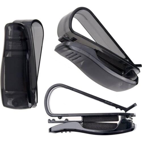 Hot ABS Car Vehicle Sun Visor Sunglasses Eyeglasses Glasses Holder Ticket Clip Auto Accessories Color Random Drop Shipping