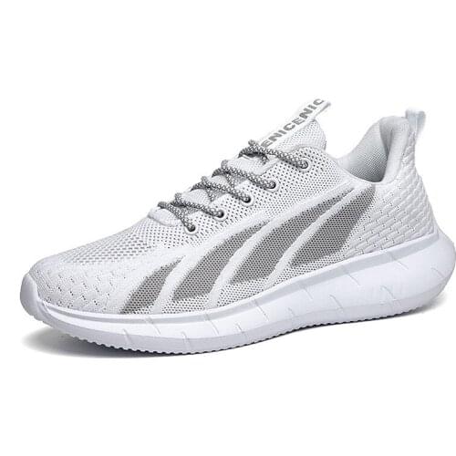 Spring Summer Mens New Fashion Comfortable Mesh Thick Bottom Low-Top Laces Casual Shoes Non-Slip Light Weight Running Shoes
