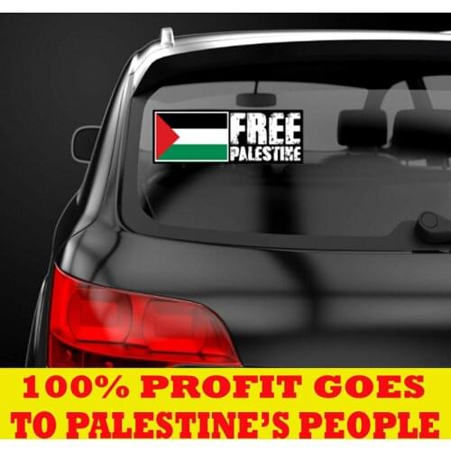 FREE PALESTINE Gaza Charity Freedom 2021 Glass Car Sticker Protest Car Sticker For Window Cupboards Walls Quick Installation New