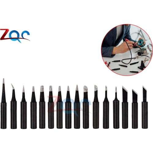 16PCS/Lot 900M Series Lead-free Soldering Iron Tips Welding Tips B/SB/SI/I/IC/2C/3C/4C/K/1.5K/SK/0.8D/1.2D/1.6D/2.4D/3.2D