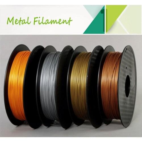 PLA Metal 3D Printer Filament 1.75mm Spool Colorb Gold Silver Copper Frosted Bronze MetallicPrinting Materials best sell