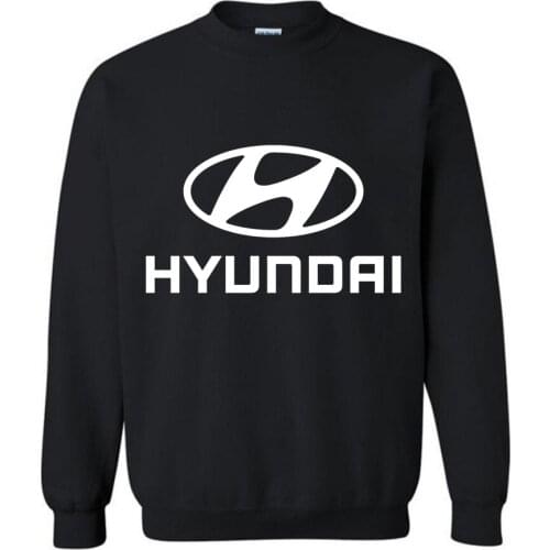 New Fashion Cotton Men Hoodies Hyundai Motor Car Logo Print Fleece O-Neck pullover Sweatshirts HipHop Harajuku Mens Streetwear