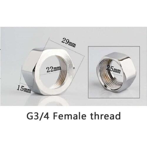 WASOURLF 1 Piece Adapter G3/4 Female Thread Transfer G3/4 Connector Shower Bathroom Faucet Tap Accessories