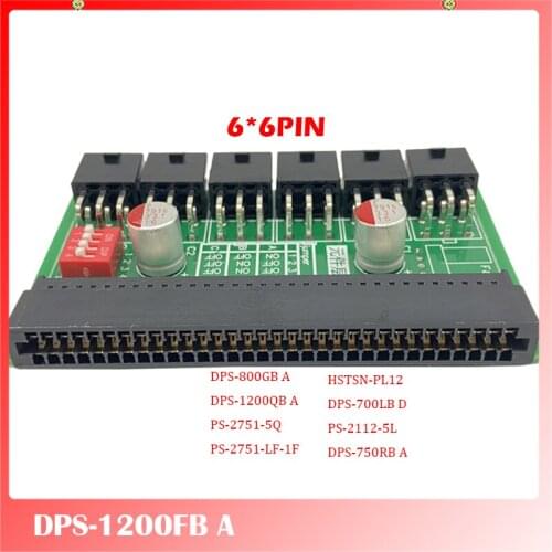 For DPS-1200FB A Sever Power Converter Board 6*6pin Video Card Power Supply Port Without Line