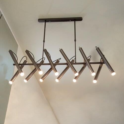 Pendant Light 16lights Hanging Lamp European modern dining room creative long cylinder Livingroom Bar Lighting 110-240V