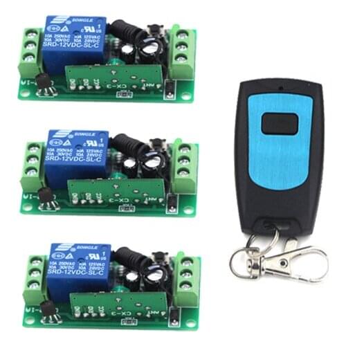 Computer Remote Switch Remote Boot Up Wirelss Start Up Relay Contact Button Switch DC9V/12V/24V Mini RF Remote Control