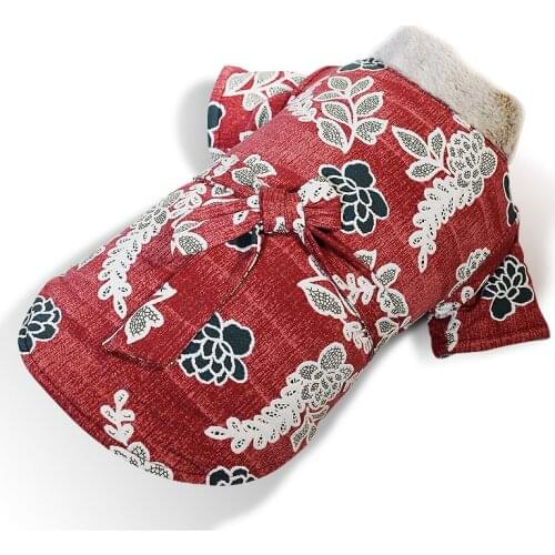Dog Coats Dog Kimono Dog Clothes Teddy Bichon Corgi Shiba Inu Pug French Bulldog Fat Dog Clothes Winter Dog Clothes