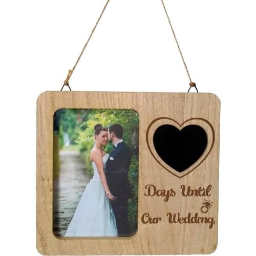 Wedding Countdown Picture Frame Engaged Engagement Gifts for Couples