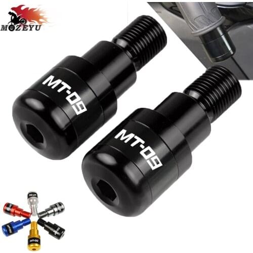 Motorcycle Hand Bar Ends For YAMAHA MT-09 TRACER 2015-2016 MT-09 MT09 2014-2016 2015 CNC Grip Ends Plus Handle Bar Grips Ends