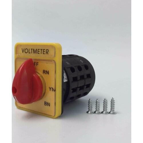 YM98-16/3V Silver Point 3 Section 7 Archives Voltage Change-over Switch 20A Rotating Knob Control Electric Machinery