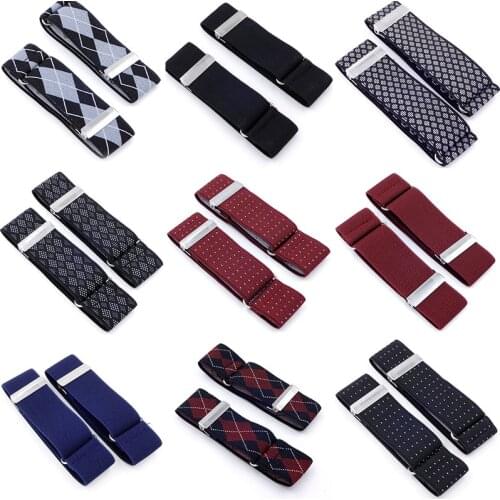 1 Pair Men Shirt Adjustable Armband Sleeve Garter Bartender Cuff Holder Fashion Arm Band Hold Up