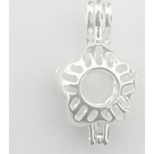 22*12mm,Star Essential Oil Diffuser Pendant,Aromatherapy Pearl Cage Locket Necklace Volcanic Setting Lava Stone Jewelry