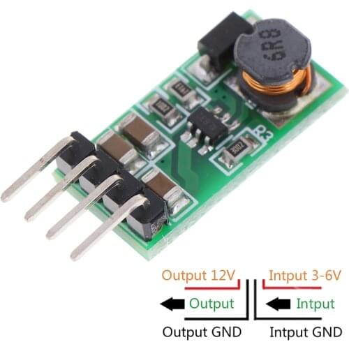 1 x DC 3.3V 3.7V 5V 6V to 12V Step-up Power Supply Boost Voltage Regulator Converter