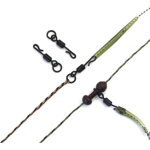 20pcs Carp Fishing Swivels for Ronnie Chod Running Rig Quick Change for Carp Fishing Tackle Rig Accessories Terminal Tackle