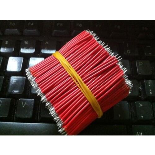 26awg jumper wire 5cm 50pcs 5cm Breadboard Jumper Cable Wires Tinned 50MM Black / Red