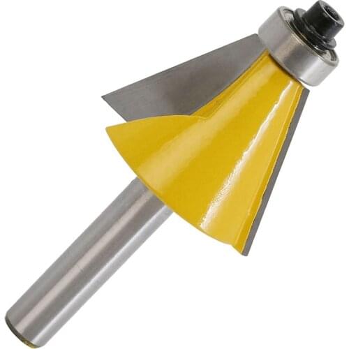 8 mm Bevel Chamfering Edge Milling Cutter Head Carbon Steel Woodworking Knife (22.5°)