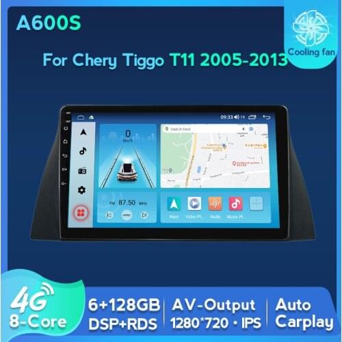 6G+128G DPS Android 11 Car Radio Auto Multimedia DVD Player For Chery Tiggo T11 2005-2013 GPS Navigation Auto carplay 2 din