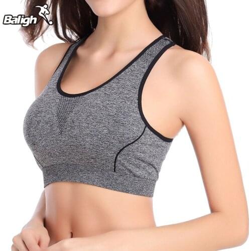 Bustier Women Sports Fitness Bra Cropped Top Seamless Push-Up Bra Running Gym Sports Bra Brassiere Sport Woman Fitness Athletic