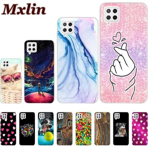 A22 Case For Samsung Galaxy A22 2021 Cover Cute Love Heart Phone Coque For Samsung A22 SM-A225F Bumper GalaxyA22 4G 5G Soft Case