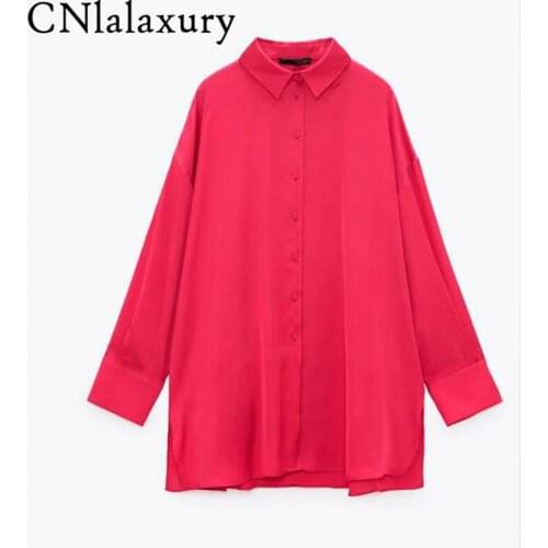 Cnlalaxury Satin Blouses