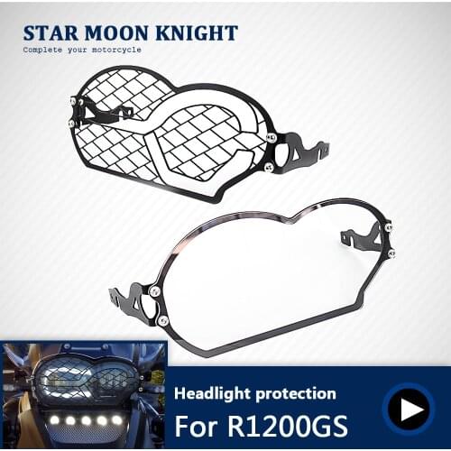 For BMW R 1200 GS 2004 2005 2006 2007 2008 2009 2010 2011 2012 Stainless steel Headlight Protector Guard Headlight Grill Cover