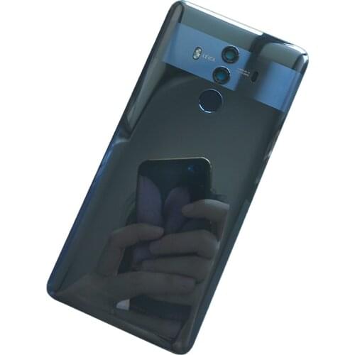 For Huawei Mate 10 Pro New 100% Original Glass Rear Housing Battery Cover Back Case With Fingerprint Sensor