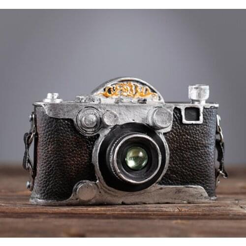 Europe Vintage Camera Craft Resin Retro Nostalgic Ornaments Bar Home Decor Accessories Gift