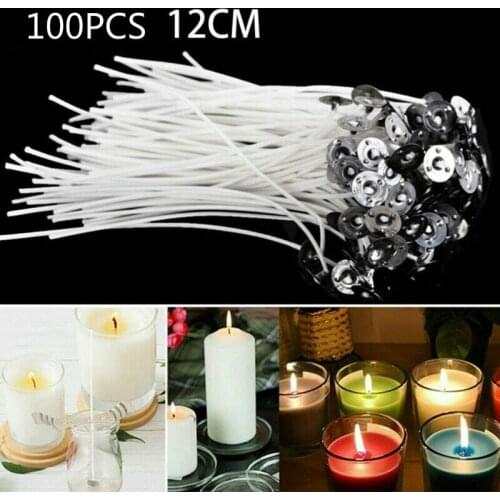 100pcs/bag Cotton Candle Wick Flameless Smokeless Wick Candle Light Making Birthday Christmas Candle Decor,for Party Supplies